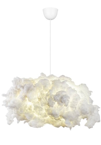LUMI Serenity loftlampe - hvid bomuld