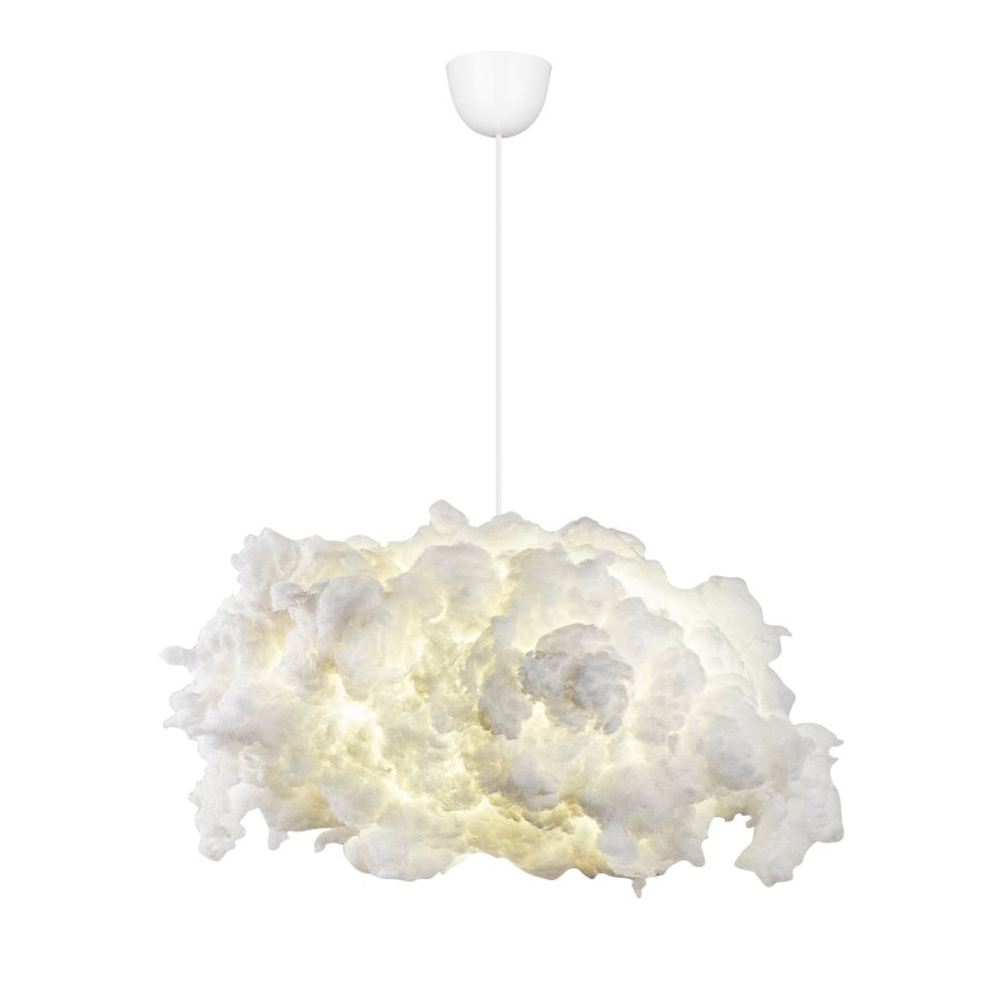 LUMI Serenity loftlampe - hvid bomuld