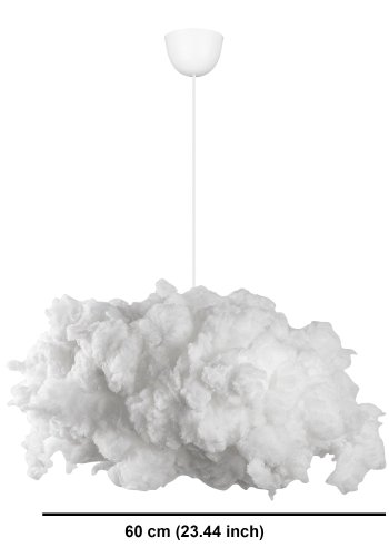 LUMI Serenity loftlampe - hvid bomuld