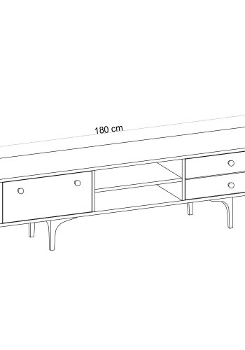 NORDVÄRK Alessa TV stativ, eg