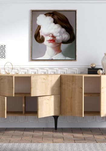 NORDVÄRK Laika konsol, safir eg