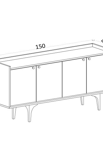 NORDVÄRK Navi konsol, safir eg