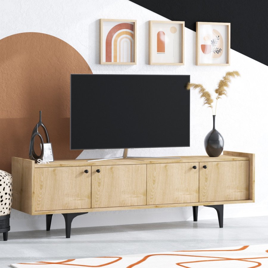 NORDVÄRK Chow TV-stativ, Sapphire Oak