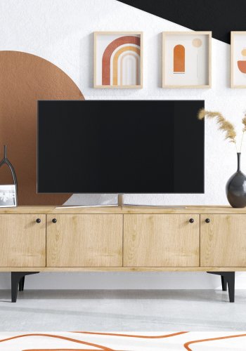 NORDVÄRK Chow TV-stativ, Sapphire Oak