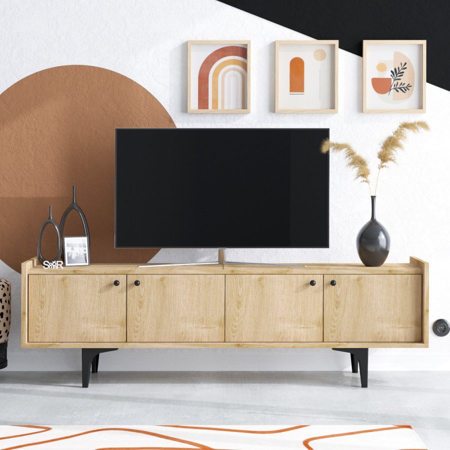 NORDVÄRK Chow TV-stativ, Sapphire Oak