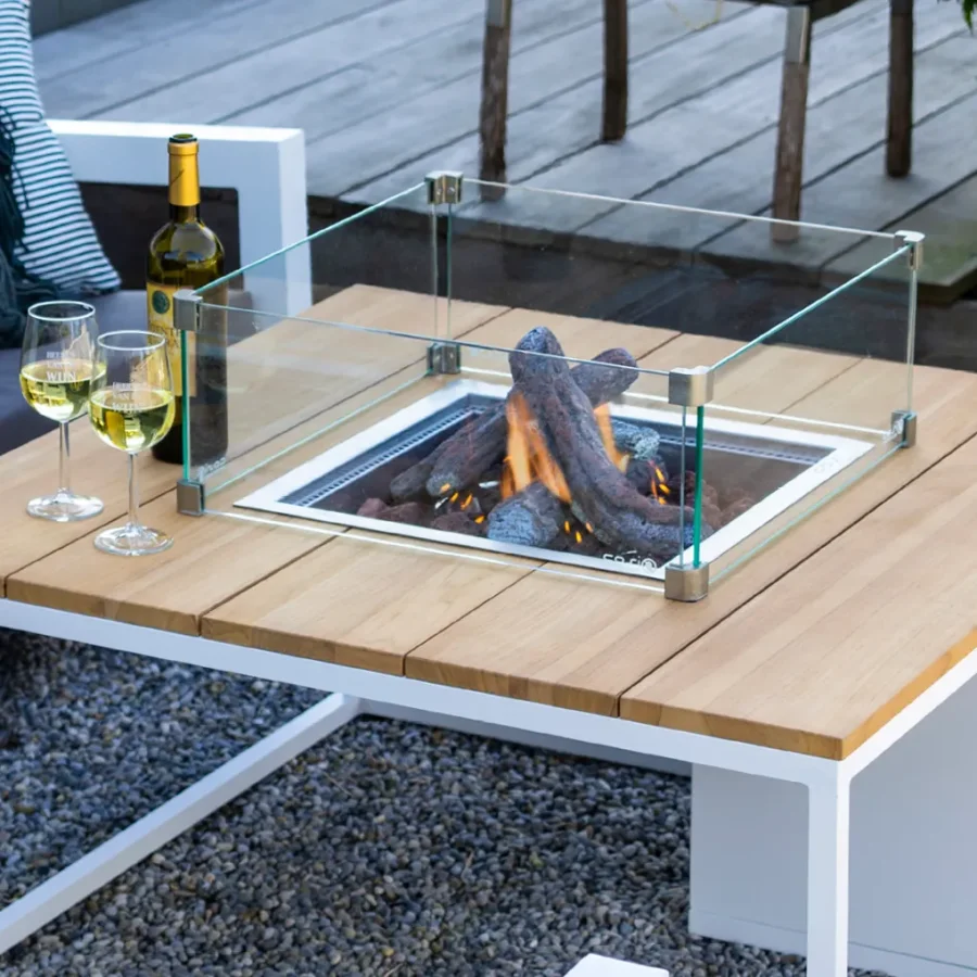 COSI FIRES Cosi kvadratisk glaskant L, beskyttelsesglas (50x50)