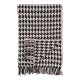 HOUSE NORDIC Side plaid, rektangulr - sort/beige bomuld/polyester (130x180)