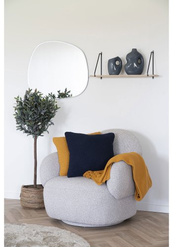 HOUSE NORDIC Santos plaid, rektangulr - okker genanvendt bomuld (130x170)