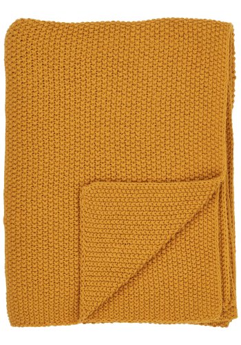 HOUSE NORDIC Santos plaid, rektangulr - okker genanvendt bomuld (130x170)