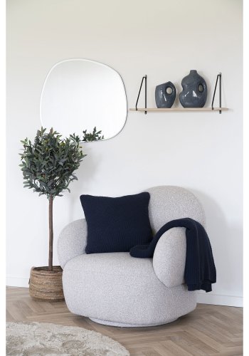 HOUSE NORDIC Santos plaid, rektangulr - mrkebl genanvendt bomuld (130x170)