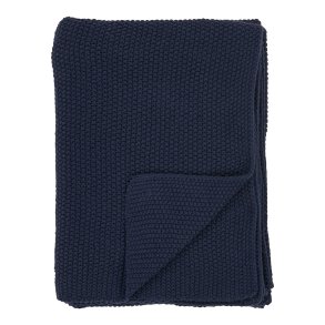 HOUSE NORDIC Santos plaid, rektangulr - mrkebl genanvendt bomuld (130x170)