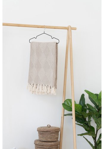 HOUSE NORDIC  Bursa Plaid - Plaid, taupe 130x180 cm