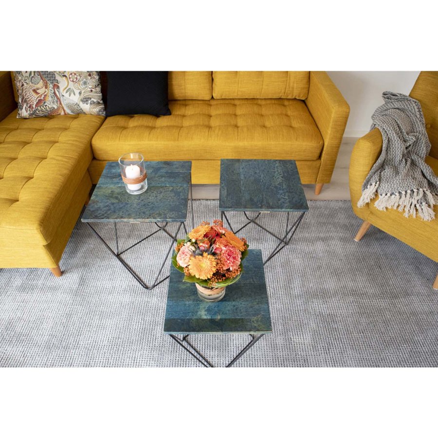 HOUSE NORDIC rektangulr Cort plaid - gr bomuld (160x130)