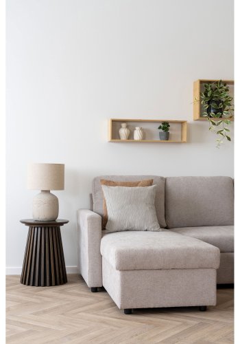 HOUSE NORDIC Kobe pyntepude, kvadratisk - sand polyester (45x45)