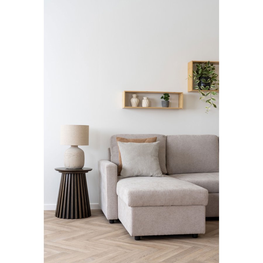 HOUSE NORDIC Kobe pyntepude, kvadratisk - sand polyester (45x45)