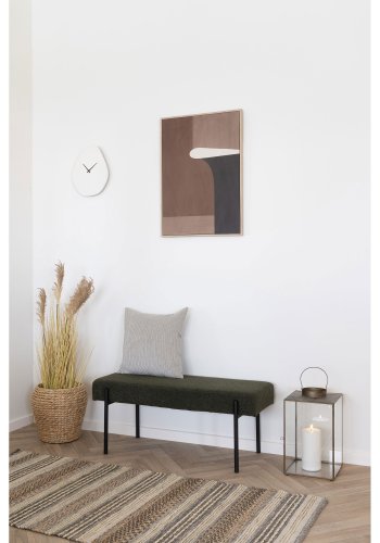 HOUSE NORDIC Kobe pyntepude, kvadratisk - sand polyester (45x45)