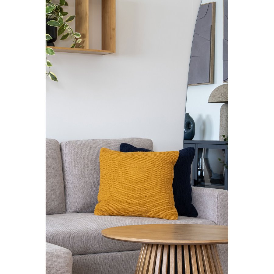 HOUSE NORDIC Santos pyntepude, kvadratisk - okker genanvendt bomuld (45x45)