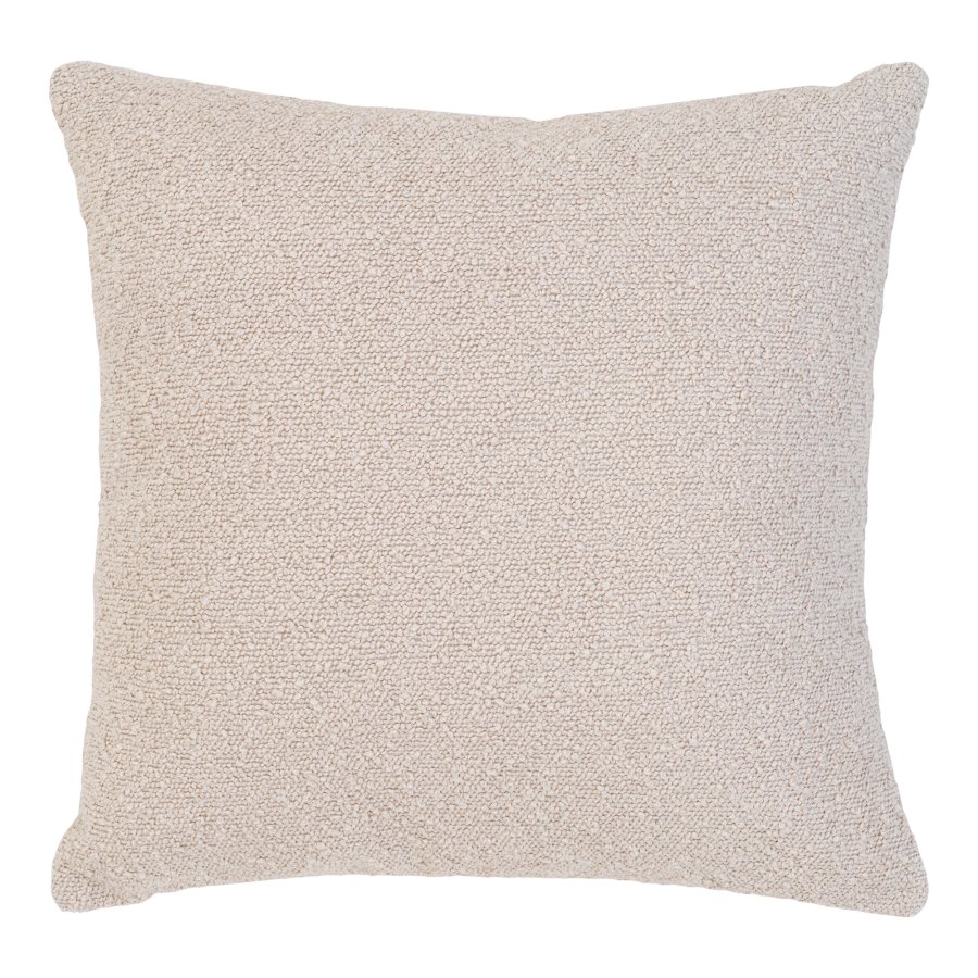 HOUSE NORDIC Savannah pude, kvadratisk - beige bouclé polyester stof (45x45)