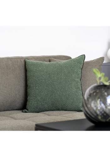 HOUSE NORDIC Lismore pude, kvadratisk - grn stof (45x45)