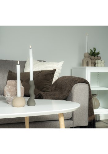 HOUSE NORDIC Albany pude, kvadratisk - hvid polyester/bomuld (45x45)