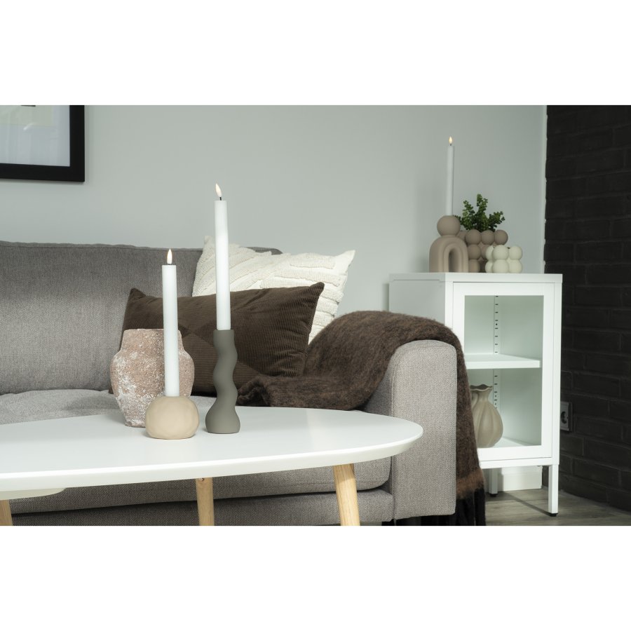 HOUSE NORDIC Albany pude, kvadratisk - hvid polyester/bomuld (45x45)