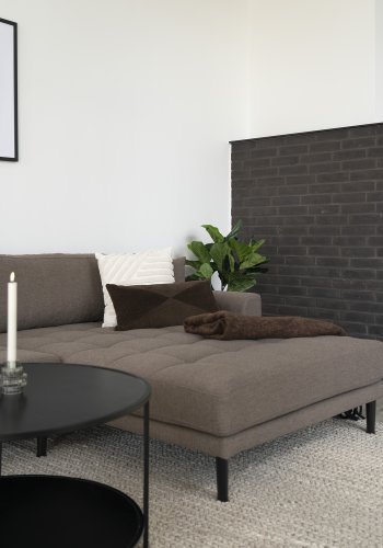 HOUSE NORDIC Albany pude, kvadratisk - hvid polyester/bomuld (45x45)