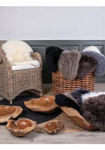 HOUSE NORDIC lammeskind - natur, gte NeUge  Zealandsk skind (85x50)