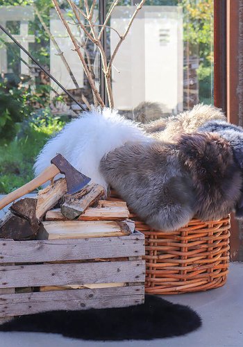 HOUSE NORDIC lammeskind - gr, gte NeUge  Zealandsk skind (85x50)