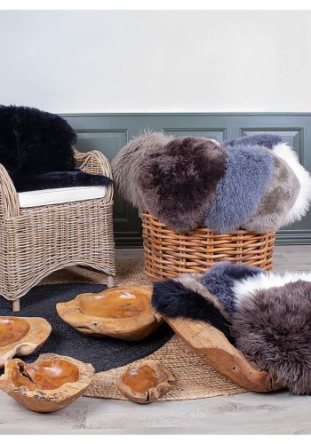 HOUSE NORDIC lammeskind - sort, gte NeUge  Zealandsk skind (85x50)