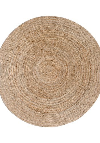 HOUSE NORDIC Bombay gulvtppe - natur bomuld/jute, rund (90)