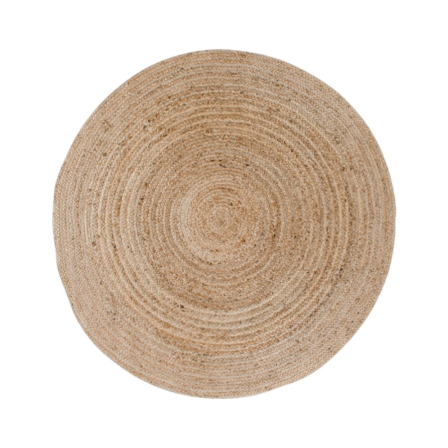 HOUSE NORDIC Bombay gulvtppe - natur bomuld/jute, rund (90)