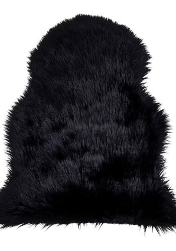 HOUSE NORDIC imiteret Lammeskind - sort polyester