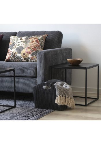 HOUSE NORDIC Havana gulvtppe - hvid og sort chenille polyester (160x230)