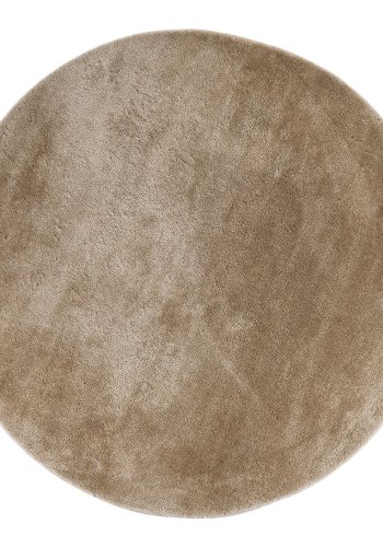 HOUSE NORDIC Miami gulvtppe, rund - sand polyester (160)