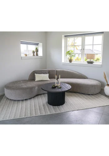 HOUSE NORDIC Dehli gulvtppe, rektangulr - rhvid stof 160x230)