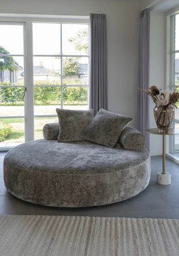 HOUSE NORDIC Mango gulvtppe, rektangulr - rhvid stof (200x300)