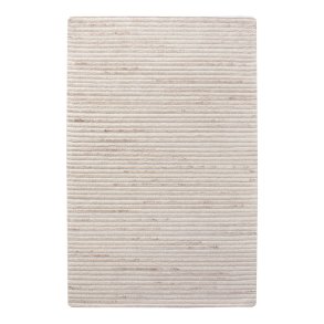 HOUSE NORDIC Mango gulvtppe, rektangulr - rhvid stof (200x300)