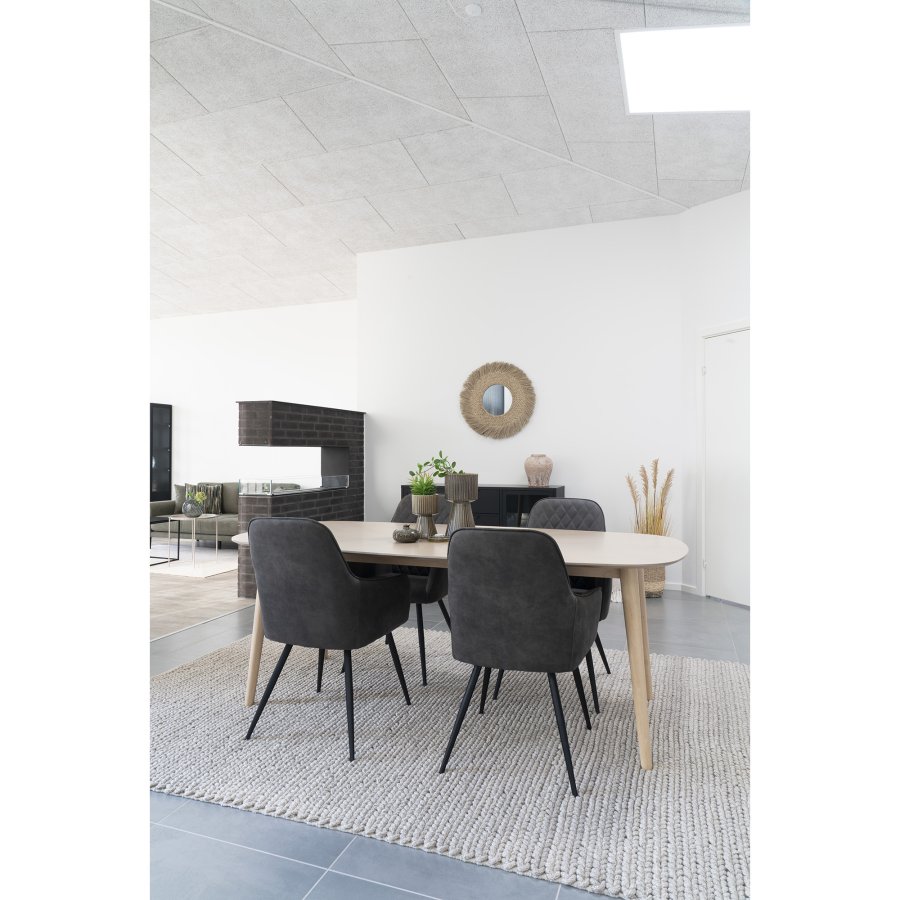 HOUSE NORDIC Mandi gulvtppe, rektangulr - natur uld/bomuld (200x300)