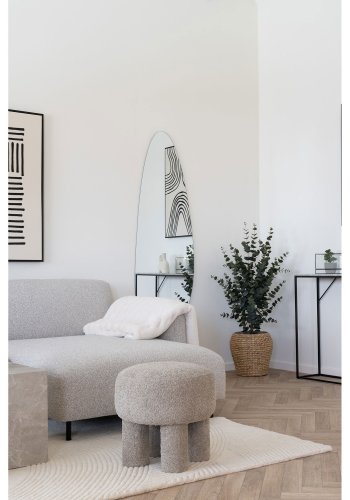 HOUSE NORDIC Pune gulvtppe, hndtuftet, rektangulr - rhvid uld (160x230)