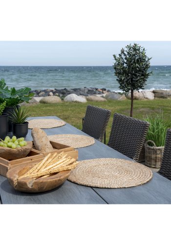 HOUSE NORDIC  Bombay Dkkeservietter, st af 4 - Dkkeservietter, flettet jute, natur 38 cm, st af 4