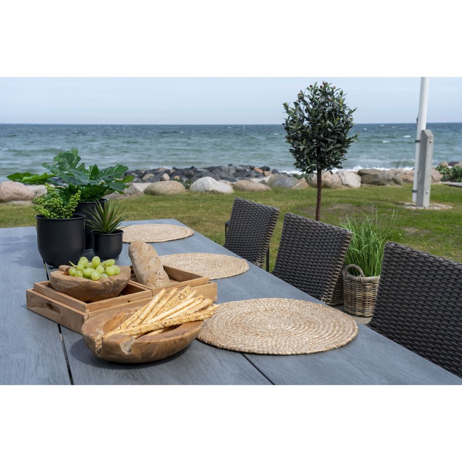 HOUSE NORDIC  Bombay Dkkeservietter, st af 4 - Dkkeservietter, flettet jute, natur 38 cm, st af 4