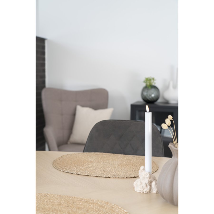 HOUSE NORDIC Bombay dkkeserviet, oval - natur jute (35x45) (st af 4)