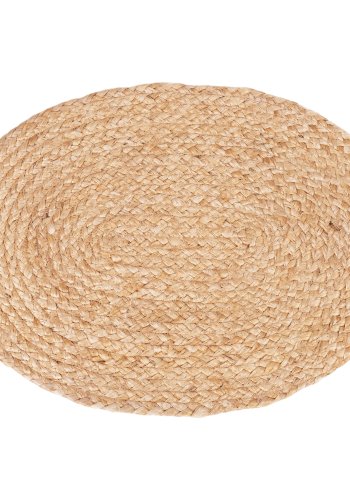 HOUSE NORDIC Bombay dkkeserviet, oval - natur jute (35x45) (st af 4)