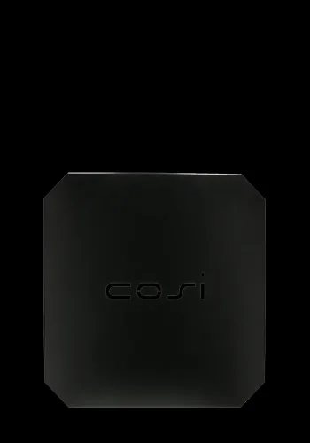 COSI FIRES Cosi bordplade Glaskant M til ildbord, kvadratisk - sort stl (43x43)