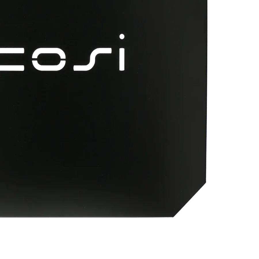 COSI FIRES Cosi bordplade Glaskant M til ildbord, kvadratisk - sort stl (43x43)