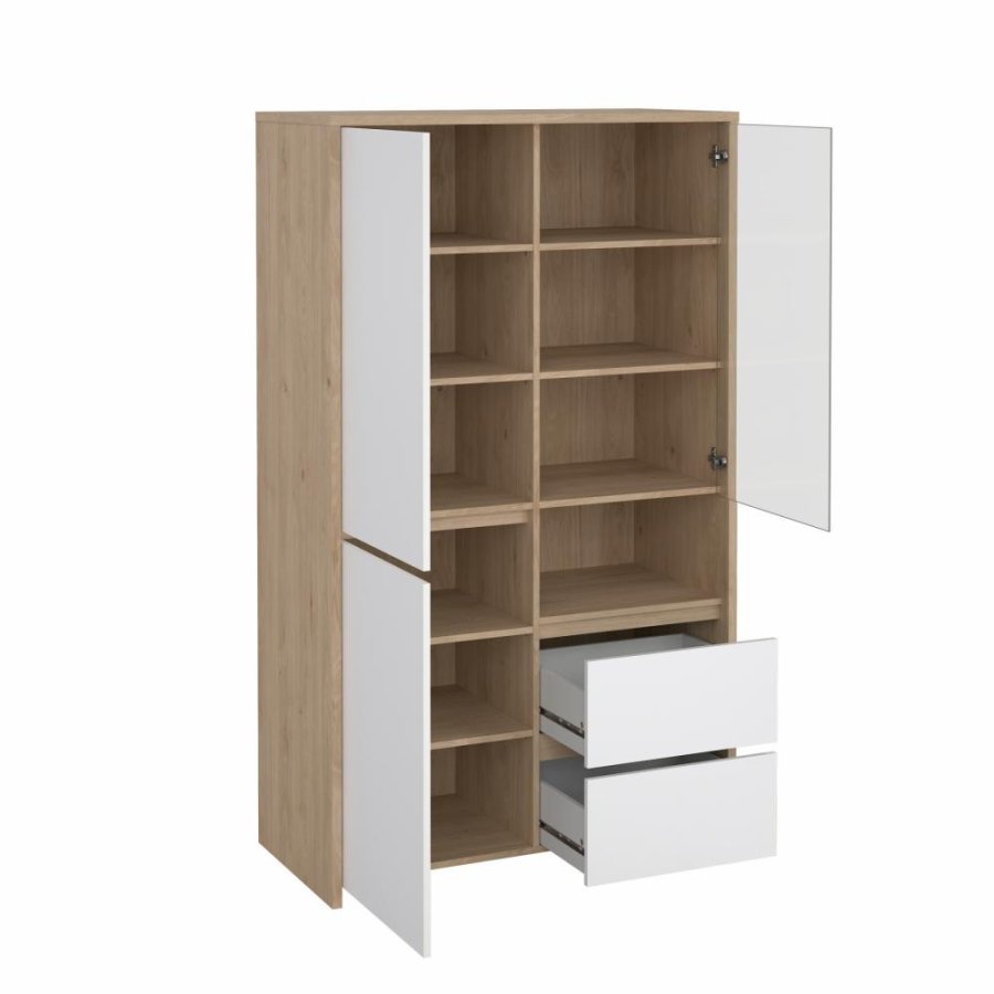 TVILUM Next Vitrine 1 lge + 1 glaslge + 2 skuffer