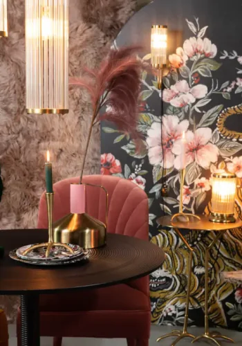 BOLD MONKEY Angel on fire vglampe - klar akryl og messing aluminium