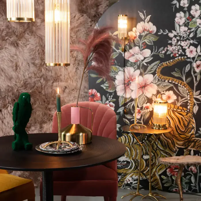 BOLD MONKEY Angel on fire vglampe - klar akryl og messing aluminium