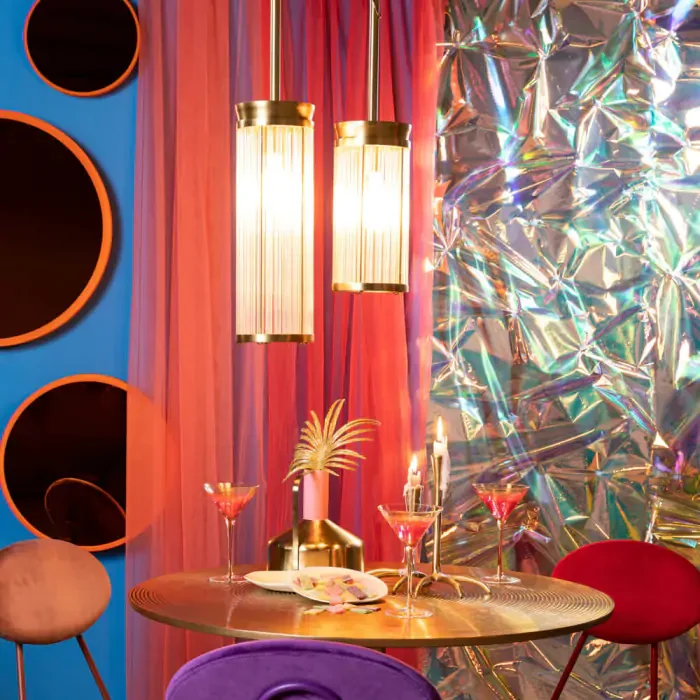 BOLD MONKEY  Angel on fire loftlampe, M - klar akryl og messing aluminium