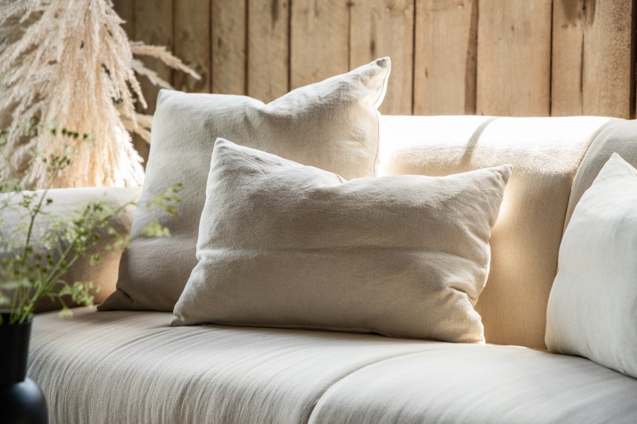 VIND COLLECTION Öckerö Sofa - Hvid, Stof (linned)